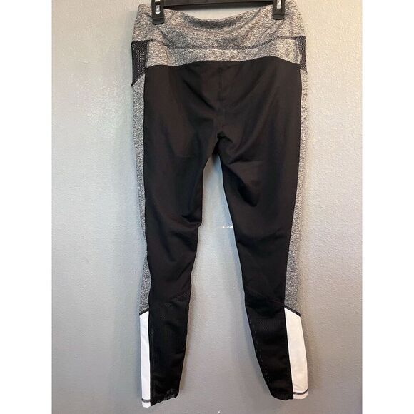 Tangerine Leggings Large Black White Grey Soft‎ Compression - Picture 3 of 3